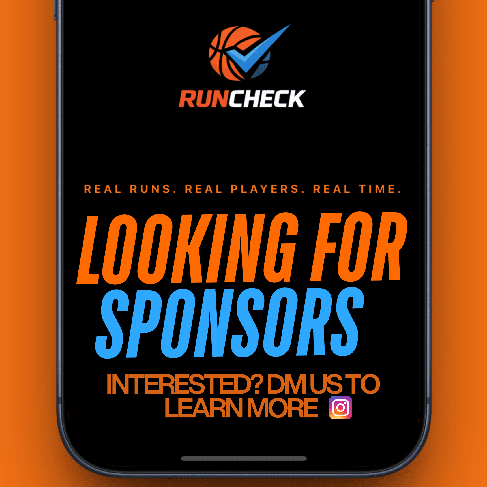RunCheck — Looking for Sponsors